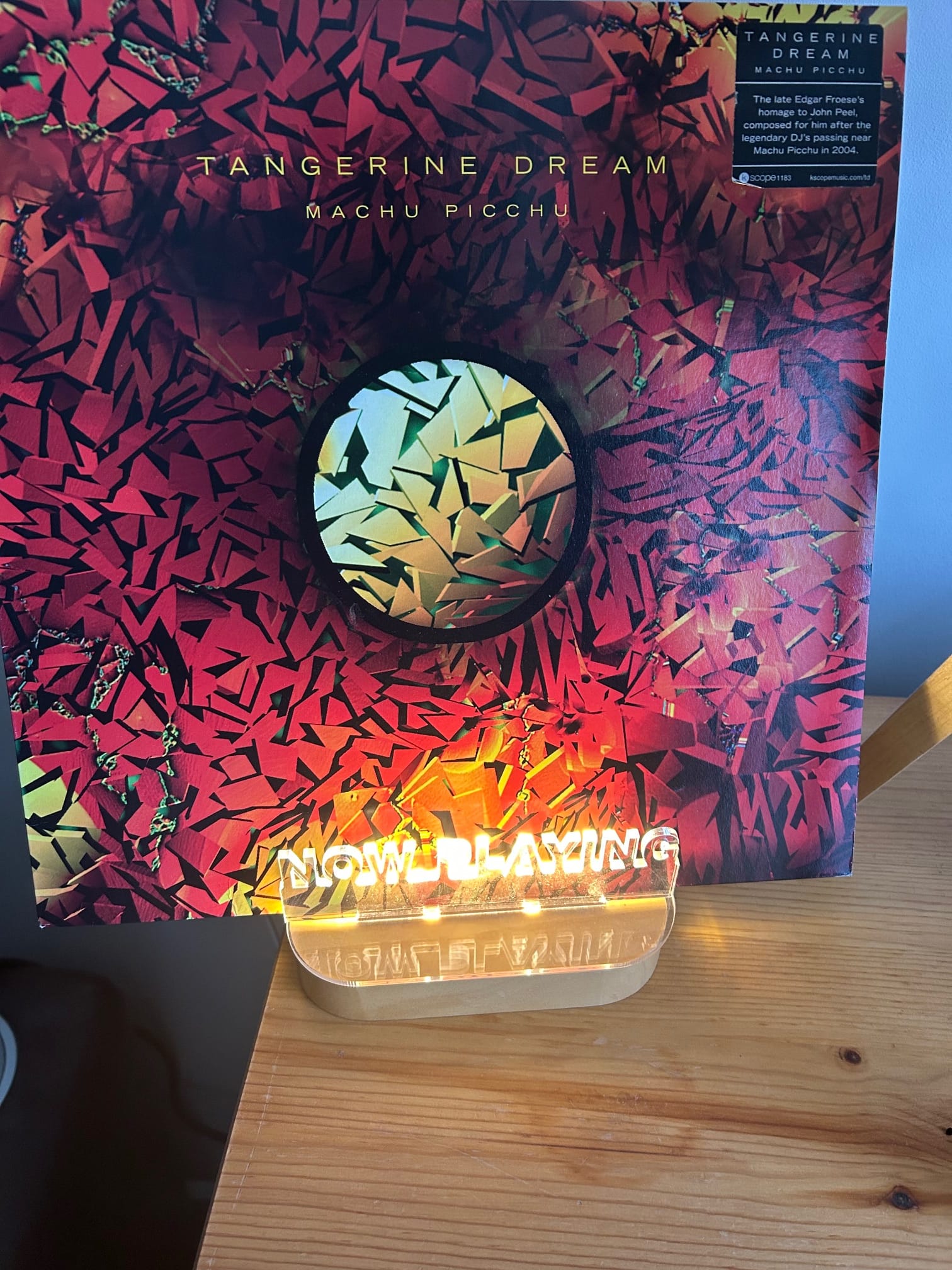 Diary entry Tuesday 26th March 2026 & Tangerine Dream's Machu Picchu